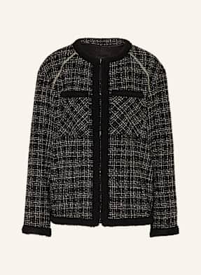 Boss Kastenjacke Jiniana Aus Tweed blau