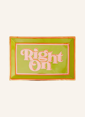 Jonathan Adler Miska Right On Rectangle světle zelená / růžová