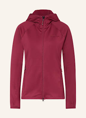 Peak Performance Bunda Midlayer Zip Hood tmavě červená