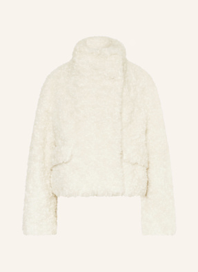 Boss Teddyfell-Jacke Citeddy weiss