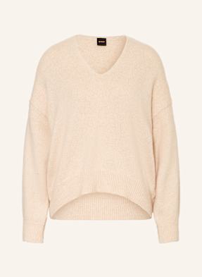 Boss Pullover Mit Alpaka beige