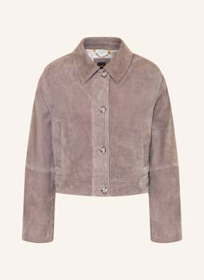 Boss Lederjacke Sadela lila