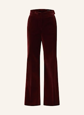 Windsor. Marlenehose Aus Samt rot