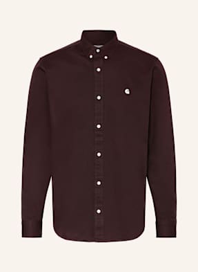 Carhartt Wip Košile Madison Regular Fit tmavě hnědá