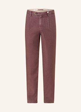 Myths Chino Kalhoty Slim Fit tmavě červená