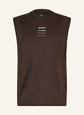 247 Represent Běžecký Top Trail Tank tmavě hnědá