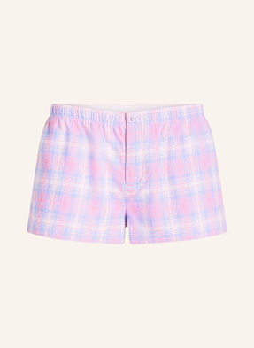 Skims Pyžamové Šortky Flannel Z Flanelu cotton candy plaid