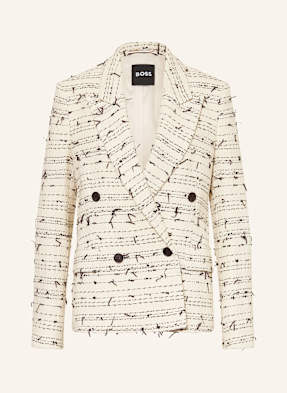 Boss Tweed-Blazer Jaleto weiss