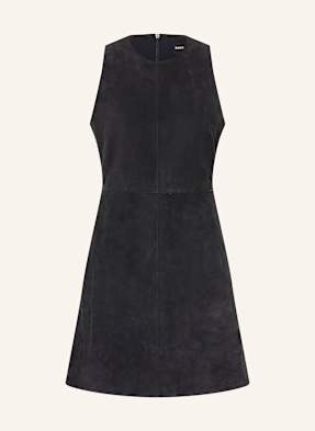 Boss Lederkleid Sycara blau