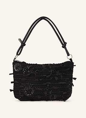 Luisa Cerano Handtasche Mit Pailletten schwarz