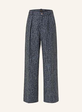 Boss Bouclé-Hose Tanjura blau