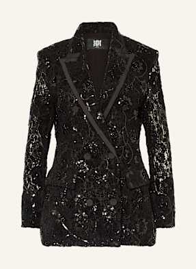Riani Spitzenblazer Mit Pailletten schwarz