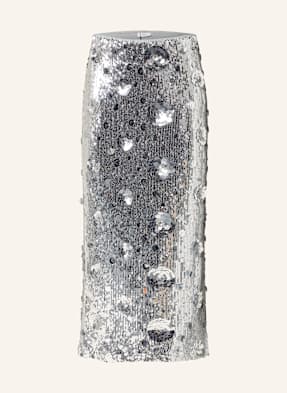 Riani Mesh-Rock Mit Pailletten silber