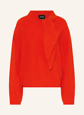 Marc Cain Svetr S Vázačkou 279 aurora red