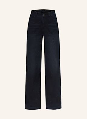 Marc Cain Wide Leg Džíny Warri S Ozdobnými Kamínky 395 midnight blue