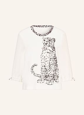 Marc Cain Shirt Mit 3/4-Arm Und Schmucksteinen weiss