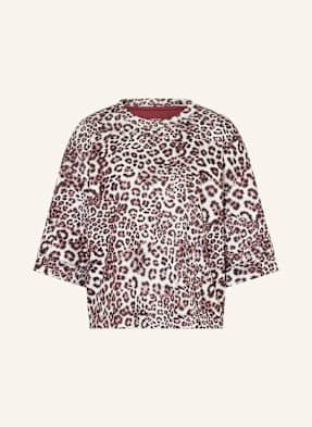 Marc Cain Oversized Tričko krémová / světle fialová / černá