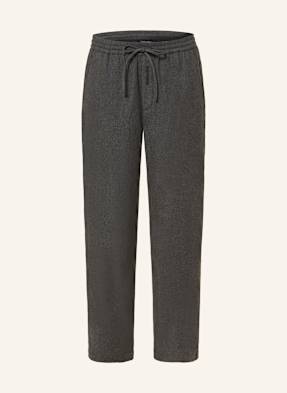 Black Palms Kalhoty Flanny V Joggingovém Stylu tmavě šedá