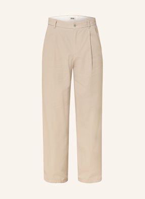 Drykorn Chino Kalhoty Leek_Wide Wide Fit béžová