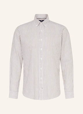 Strokesman's Košile Regular Fit S Příměsí Lnu režná / khaki