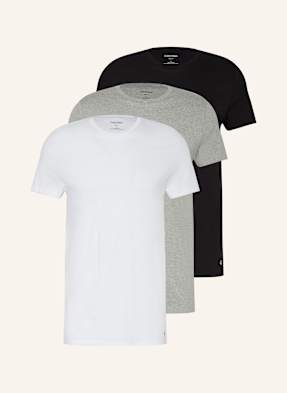 Calvin Klein 3er-Pack T-Shirts 100% Cotton grau