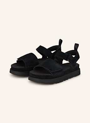 Ugg Plateau-Sandalen Goldenstar schwarz