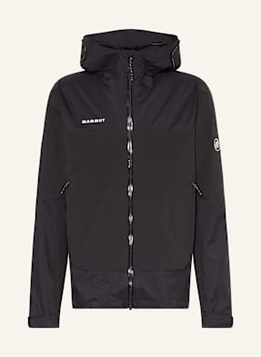 Mammut Hardshellová Bunda Ducan Guide Hs Hooded černá