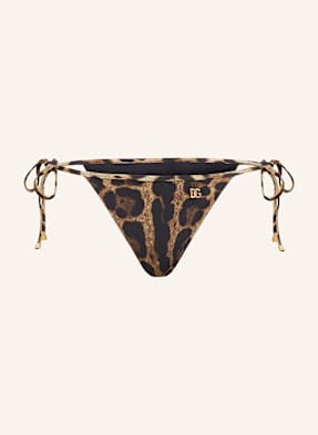 Dolce & Gabbana Triangel-Bikini-Hose Leo New braun