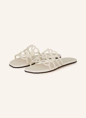 Loewe Pantoletten Petal Anagram weiss