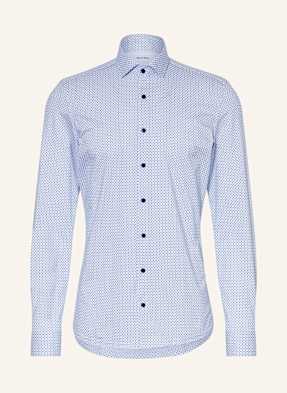 Olymp Košile No. Six Super Slim Fit bílá / tmavě modrá / tmavě modrá
