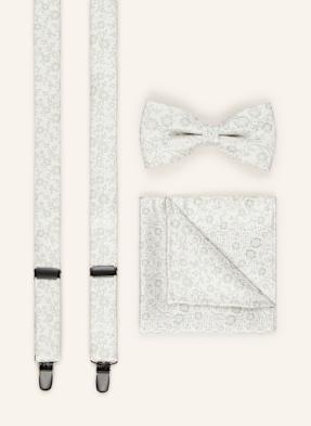 Olymp Set: Hosenträger, Fliege Und Einstecktuch beige