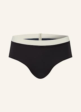 Mymarini Obracitelné Bikinové Kalhotky Typu Šortky černá / tmavě šedá / režná