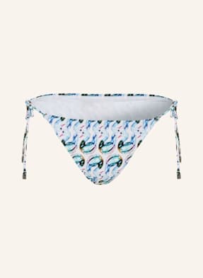 Tory Burch Trojúhelníkové Bikinové Kalhotky bílá / tmavě modrá / tyrkysová