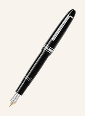 Montblanc Pístové Plnicí Pero Meisterstück Le Grand Platinum Line černá / stříbrná