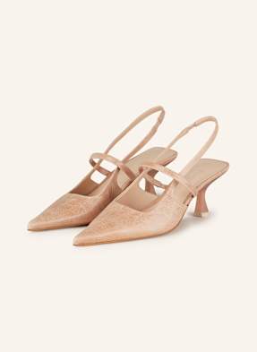 Zinda Slingpumps S Otevřenou Patou Kalia nude