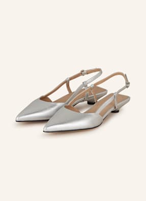 Pomme D'or Slingpumps S Otevřenou Patou Ginger stříbrná
