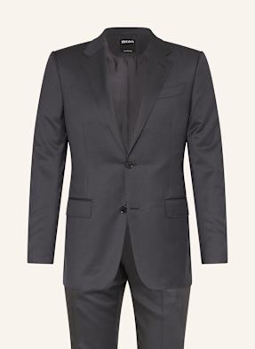 Zegna Oblek Extra Slim Fit tmavě šedá
