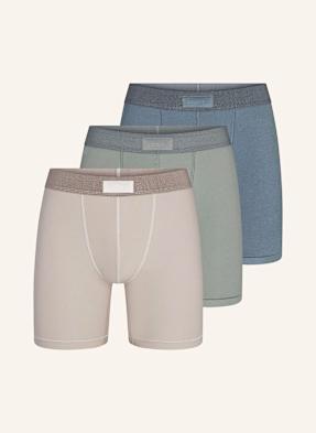 Skims Boxerky Skims Cotton, 3 Kusy V Balení modrá / světle zelená / světle šedá