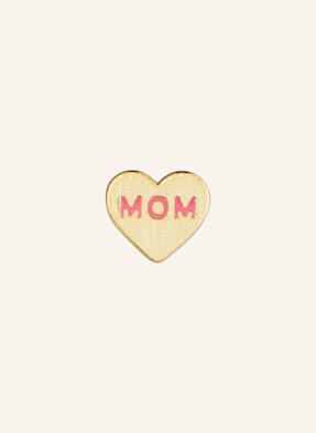 Lulu Copenhagen Puzetové Náušnice Heart Mom zlatá / růžová