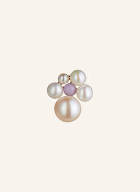 Lulu Copenhagen Puzetové Náušnice Bouquet Pearls bílá / světle fialová / zlatá