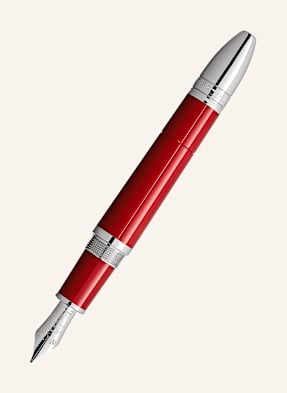 Montblanc Pístové Plnicí Pero Great Characters Enzo Ferrari červená / barva bílého zlata
