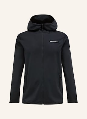 Peak Performance Bunda Midlayer Light Zip Hood černá