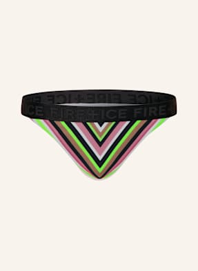 Fire Ice Basic Bikinové Kalhotky judit3 růžová / černá / neonově zelená
