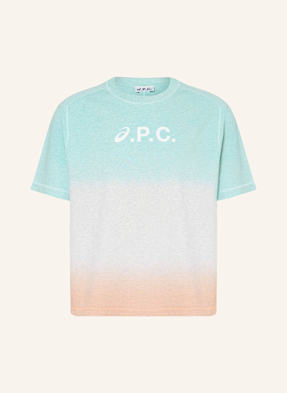 A.P.C. Tričko tyrkysová / oranžová