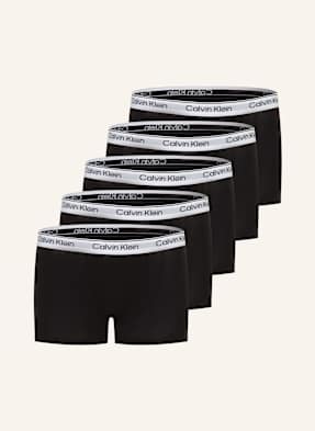 Calvin Klein 5er-Pack Boxershorts Icon Cotton Stretch schwarz