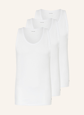 Calvin Klein 3er-Pack Unterhemden Cotton Stretch Blend weiss