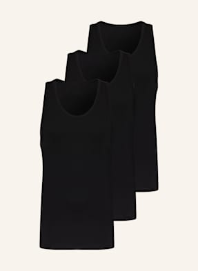 Calvin Klein 3er-Pack Unterhemden Cotton Stretch Blend schwarz