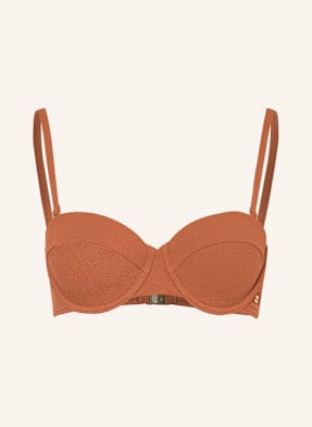 Tommy Hilfiger Horní Díl Bikin S Kosticemi tmavě oranžová