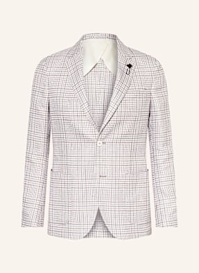 Lardini Sako Regular Fit Se Lnem krémová / béžová / šedá