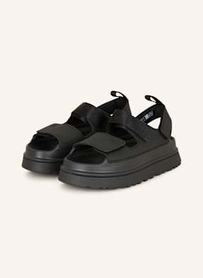 Ugg Plateau-Sandalen Goldenglow schwarz